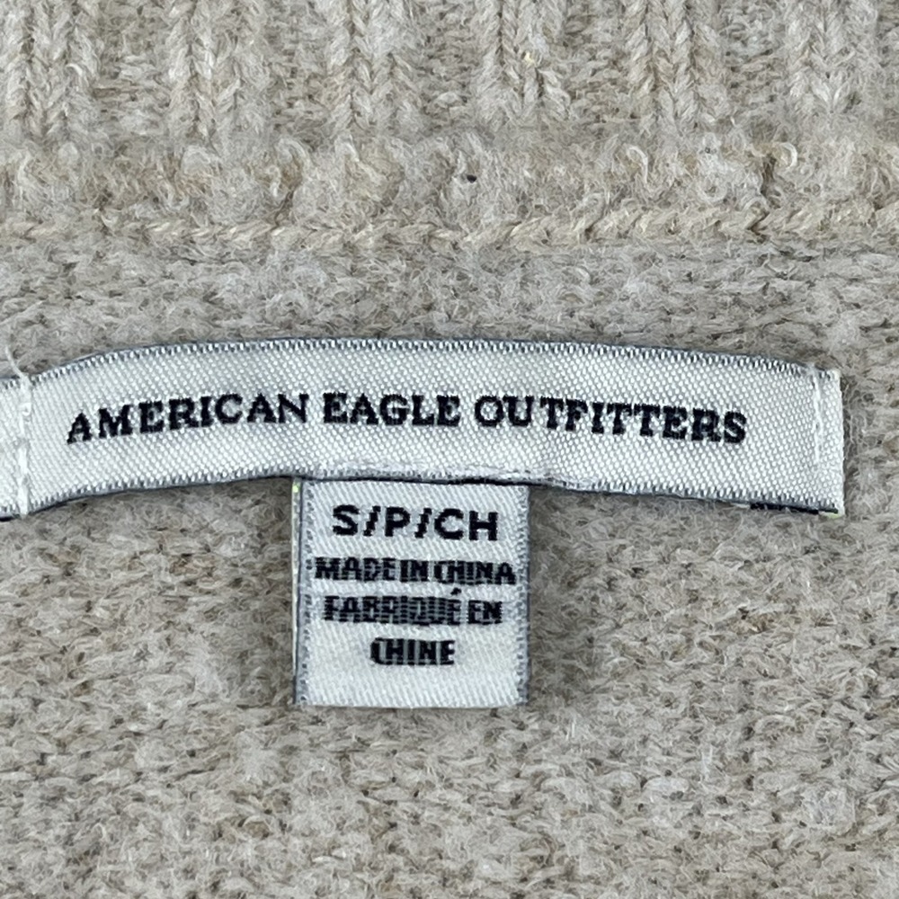 American Eagle Outfitters Sweater Womens Small Multi Colorblock Soft Pullover - Picture 5 of 7